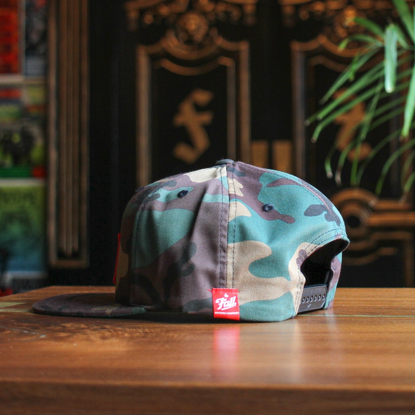 Trucker Square Patch Snapback Hat - Camo
