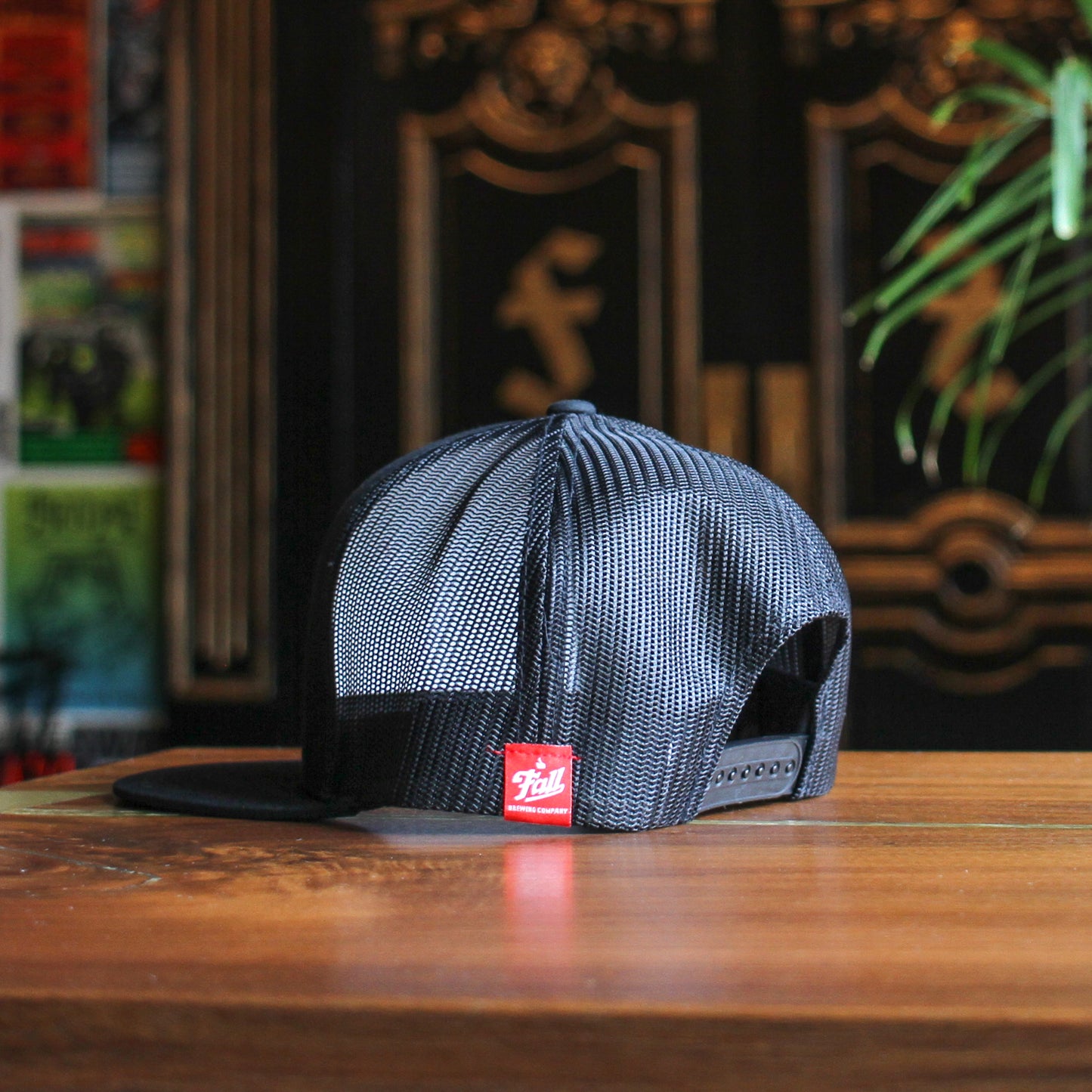 Trucker Patch Snapback Hat - Black