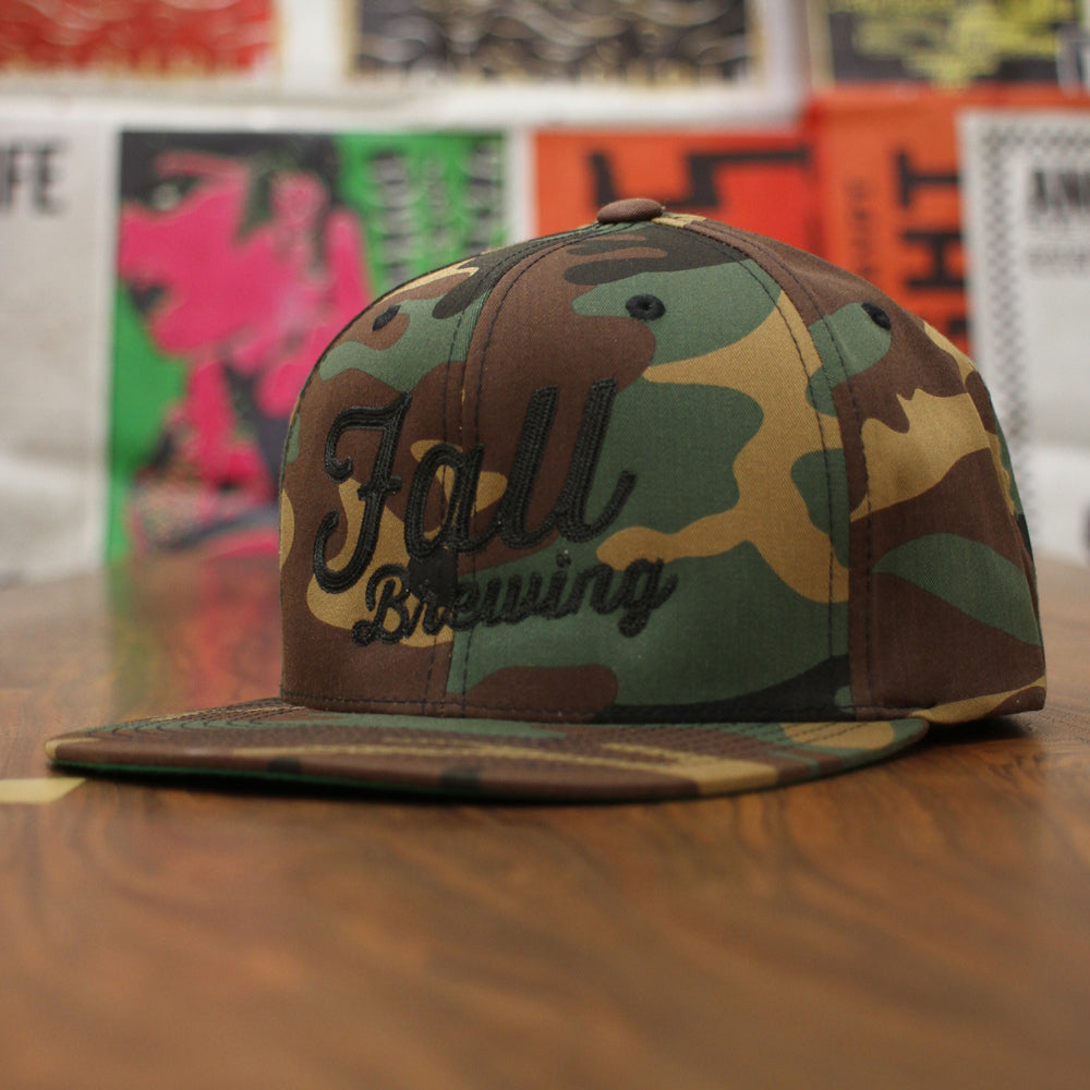 ROPE STITCH HAT CAMO BLACK